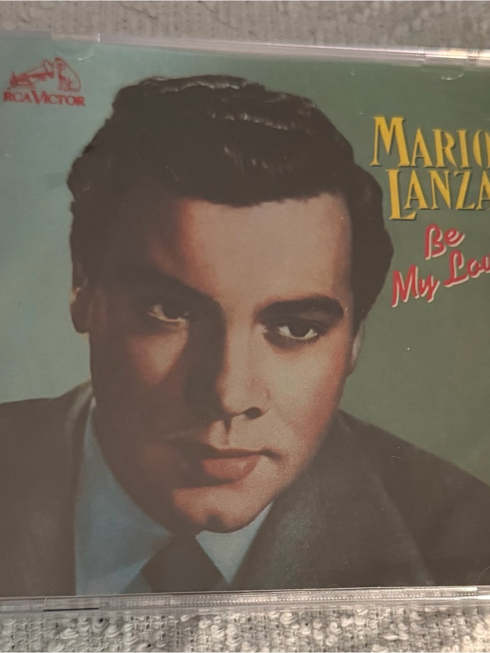 Mario Lanza "Be My Love" Vintage Album Cover - Green Background